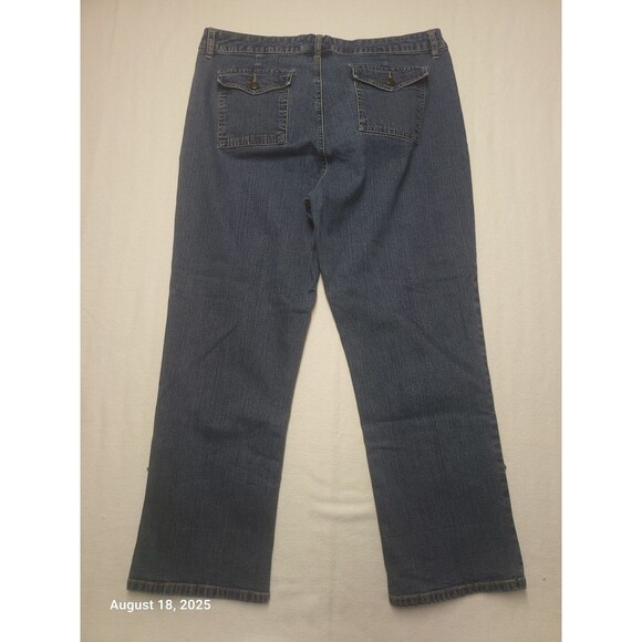 Liz & Co Stretch Bootcut Women's Blue Jeans Size 12 EUC - Picture 7 of 7